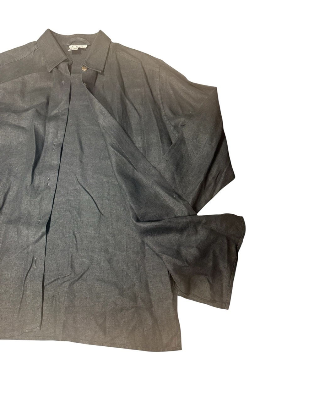 Classic Talbots 100% Linen Button-Up Shirt - Picture 4 of 6